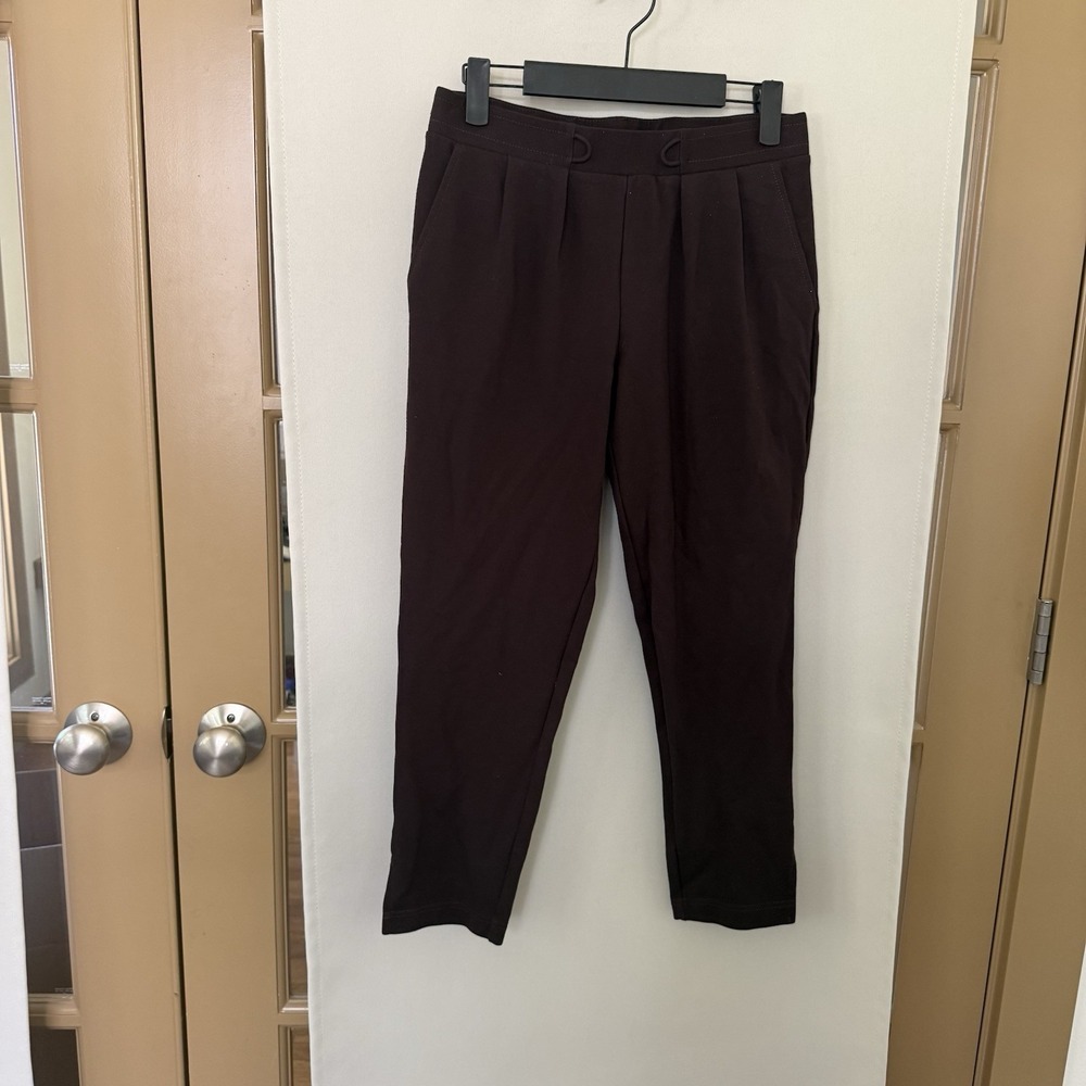 Betabrand Womens Small Petite Brown Pull On Casual‎ Pants Bottoms Pockets